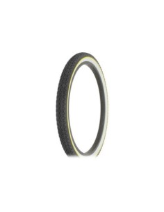 Tire 24 x 2.125 Black/White Side Wall Yellow line HF-133.